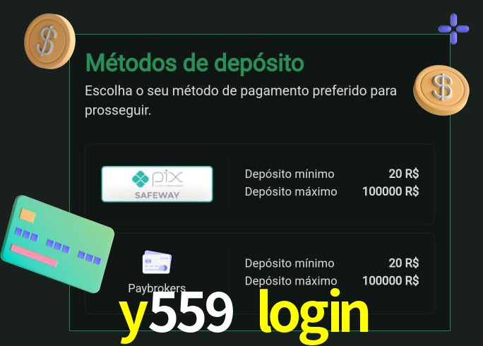 O cassino y559 login oferece uma grande variedade de métodos de pagamento